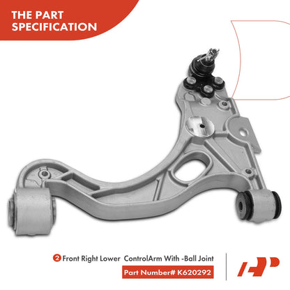 8x Front Control Arm with Ball Joint & Tie Rod End for Buick Oldsmobile