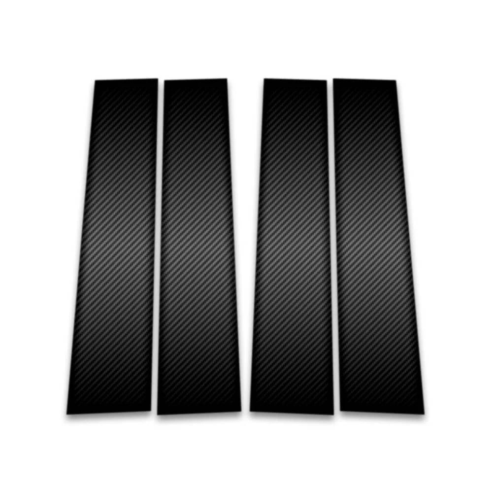 4pc Carbon Fiber Pillar Post Covers w/Keypad Cutout for 2010-2019 Lincoln MKT