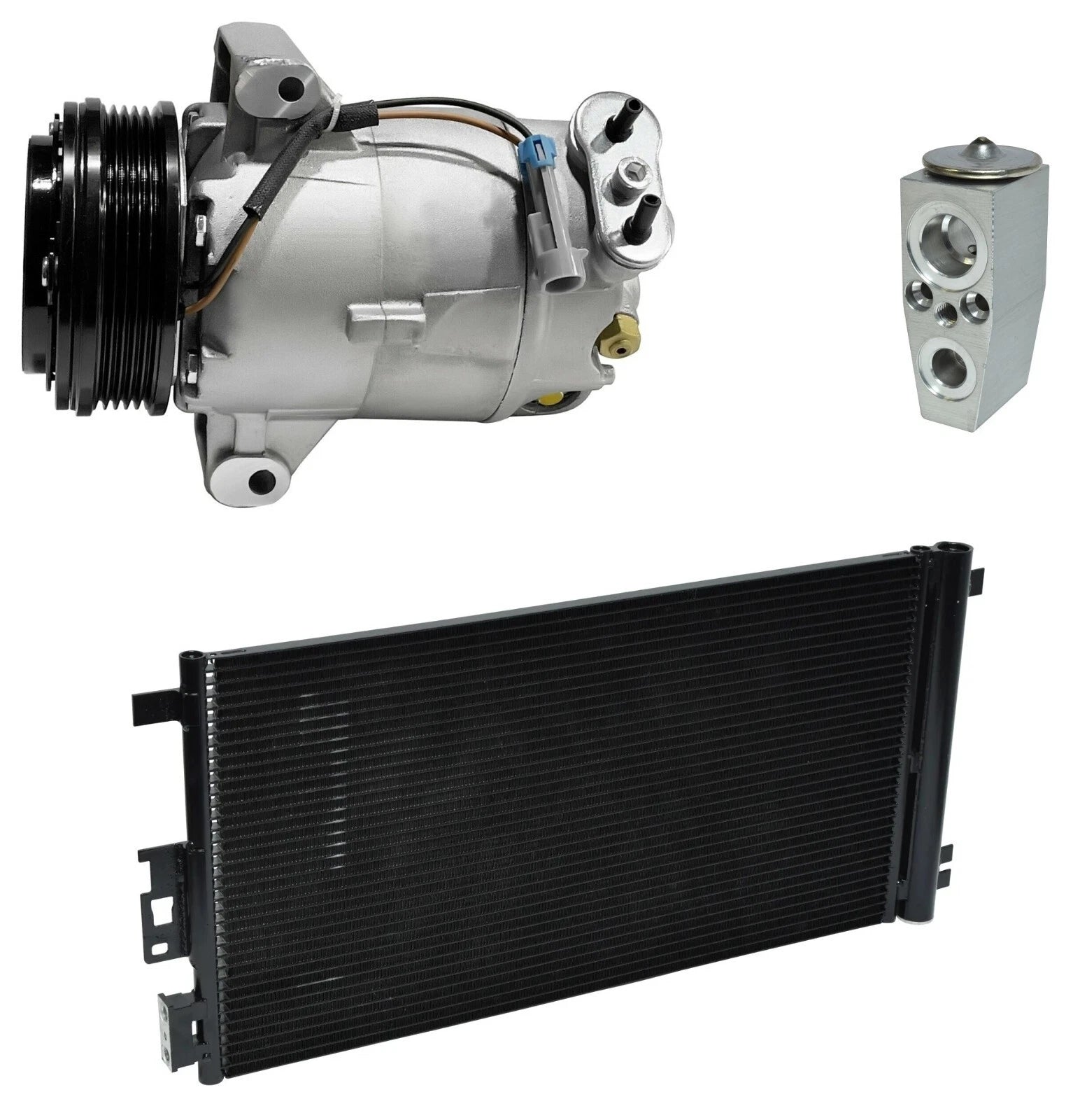 A/C Compressor Kit With Condenser for Pontiac G6 2.4L (2009–2010)