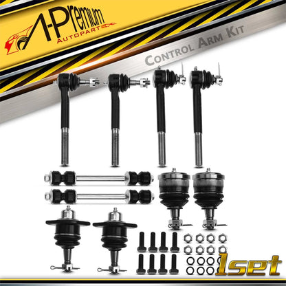 10x Front Sway Bar Links & Tie Rods & Ball Joints for Chevy Express 2500 (2003–2023)