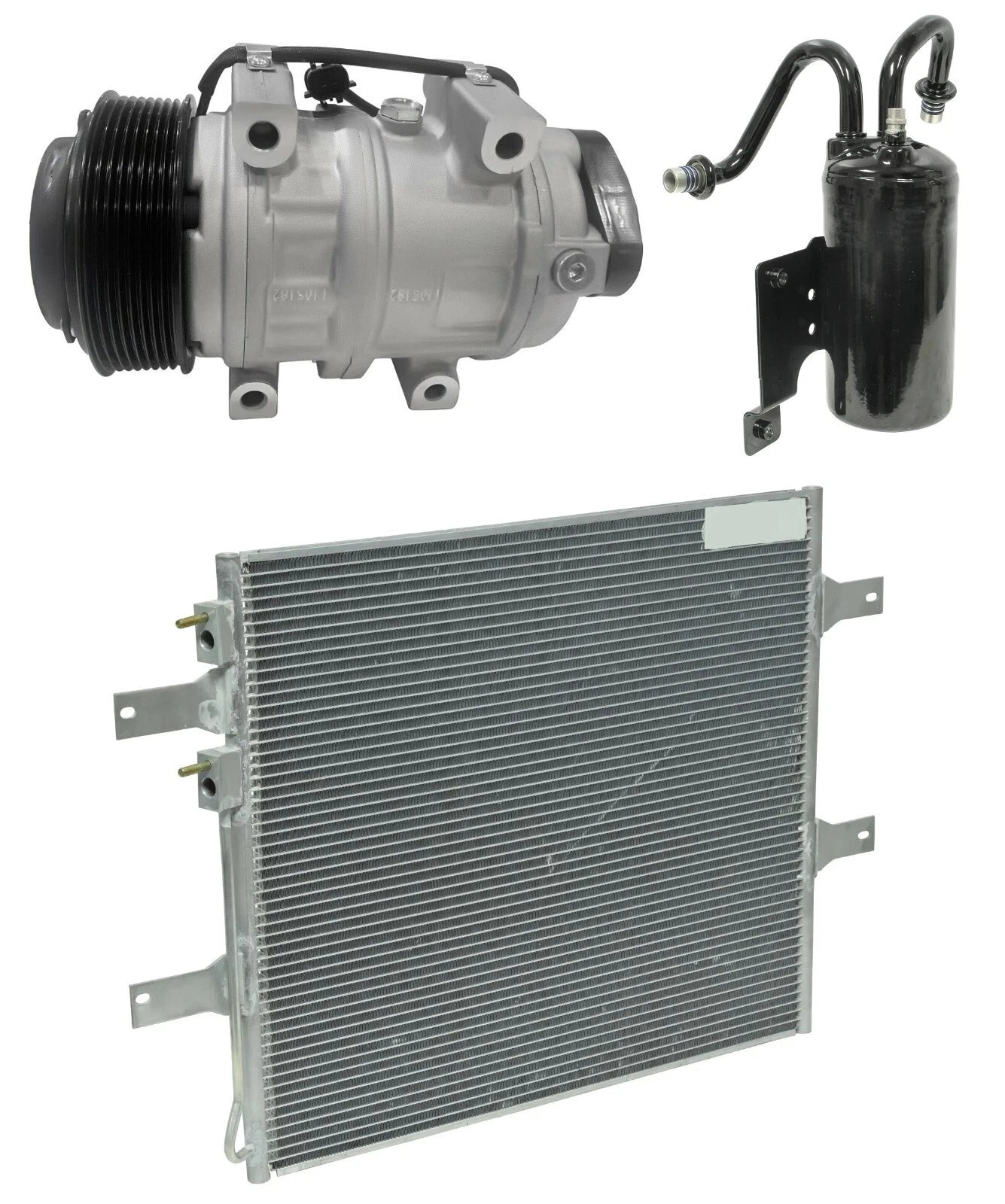 AC Compressor Kit With Condenser for Dodge Ram 2500 5.9L (2008–2009)