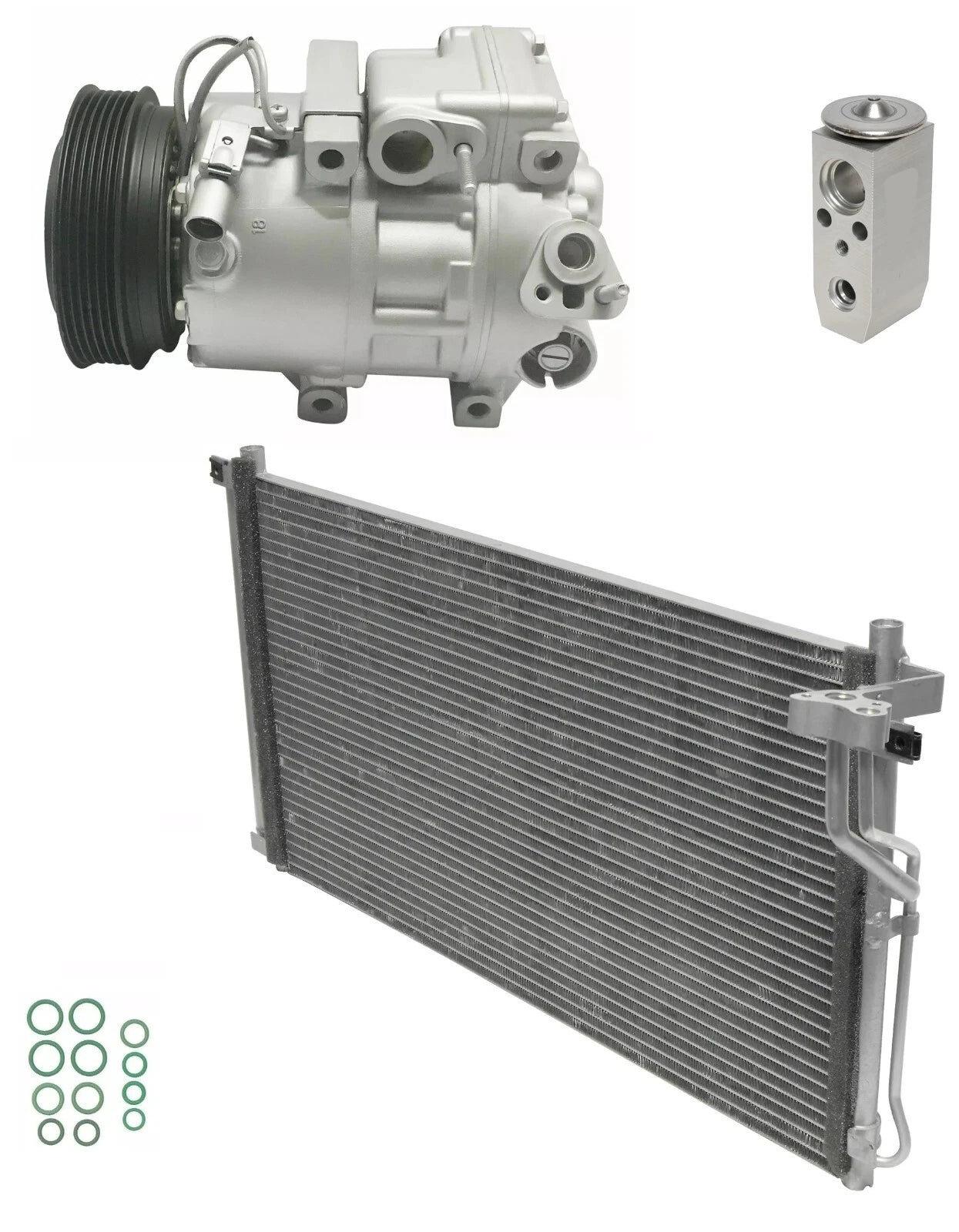 AC Compressor Kit With Condenser for Hyundai Sonata 2.4L (2010–2014)