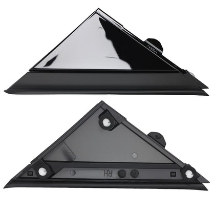 Left Right Side Mirror Flag Applique for Fiat 500 (2012–2019) Black
