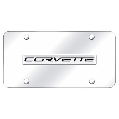 Chrome Name on Chrome Plate - Officially Licensed for Chevrolet Corvette C6