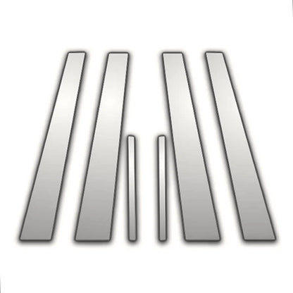 6Pc Chrome Pillar Post Covers Replacement for Acura RL (2005–2009)