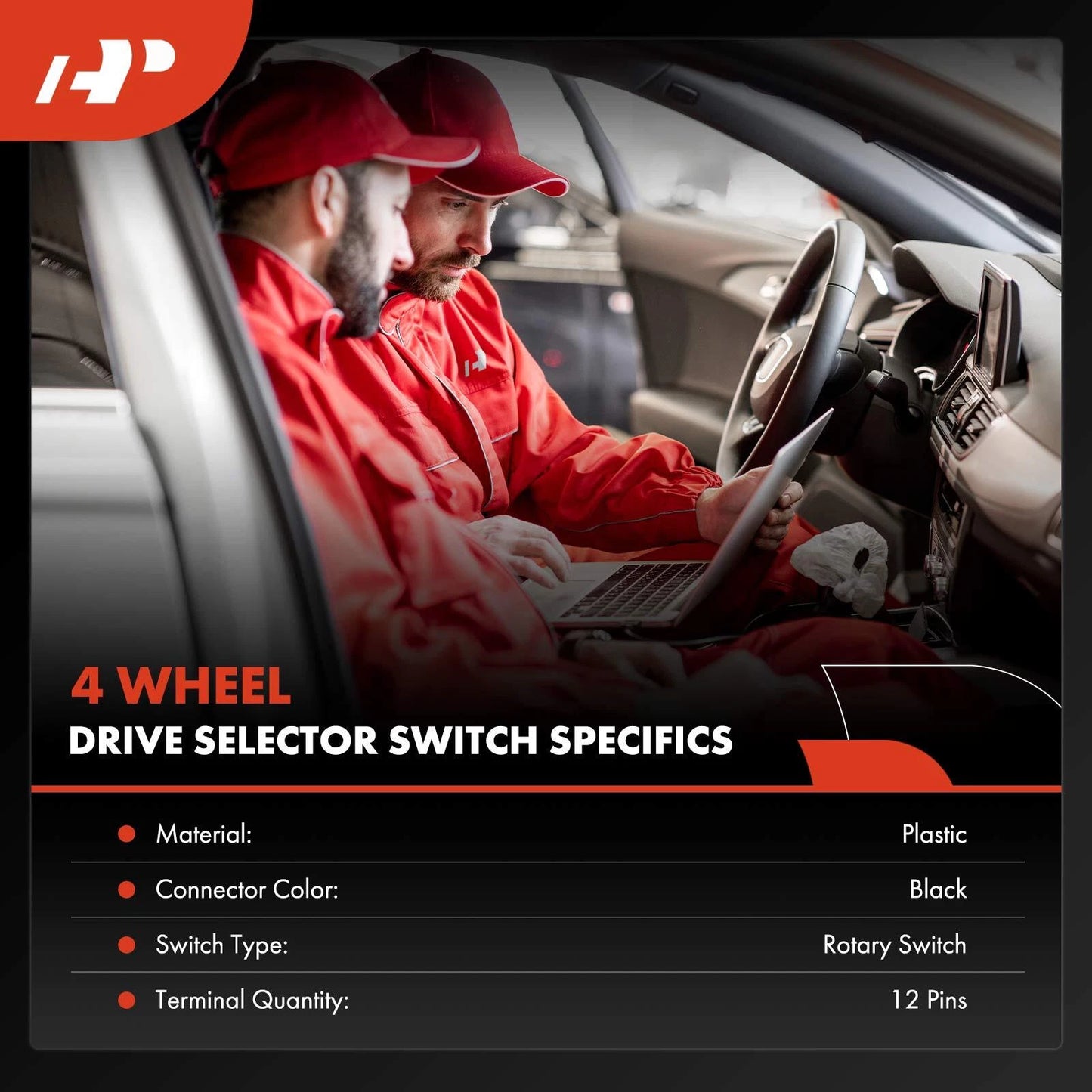 4WD Selector Control Switch for Chevy Silverado 1500 (2007–2019)