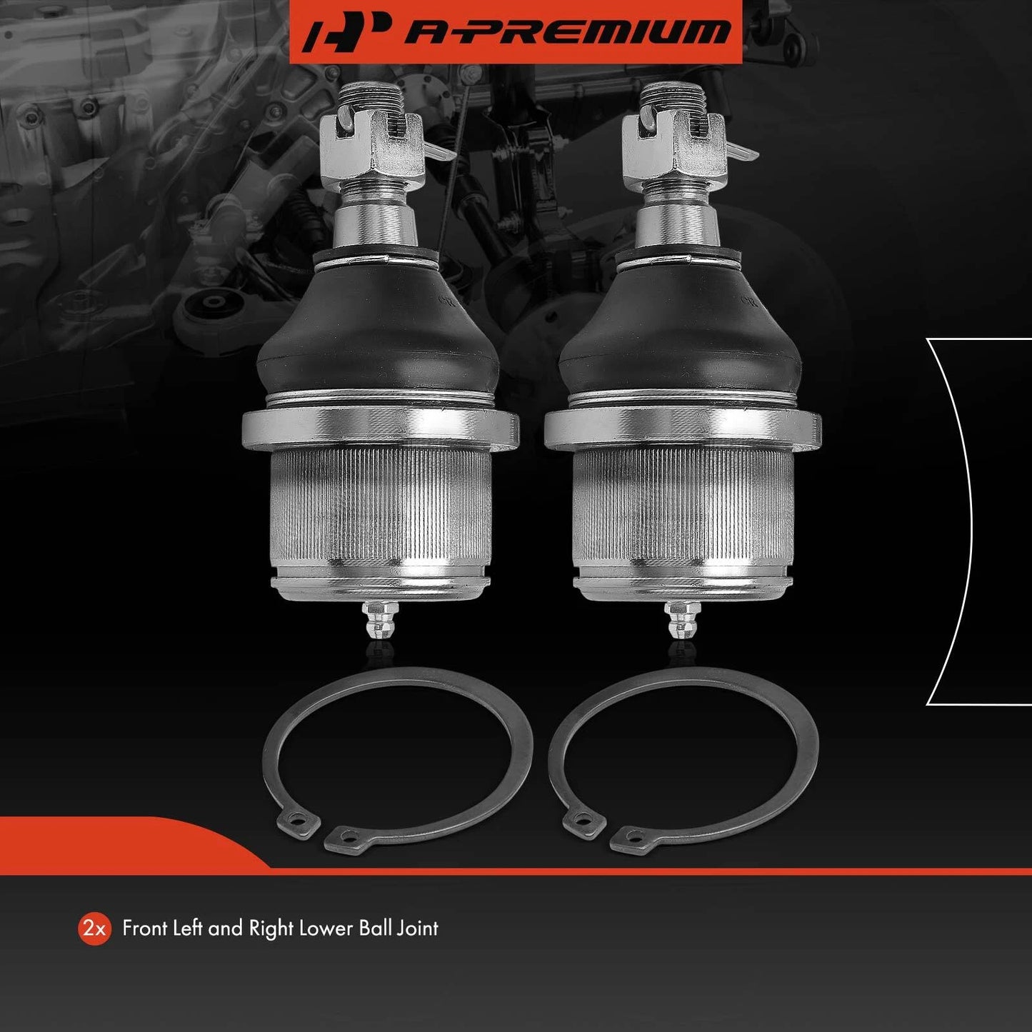 2X Front Lower Ball Joint for Chevrolet Express 2500 GMC Savana 2500 (2003–2023)