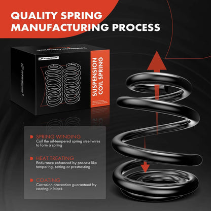 2X Rear Coil Springs for Chevrolet Malibu, Chevelle (1967–1970)