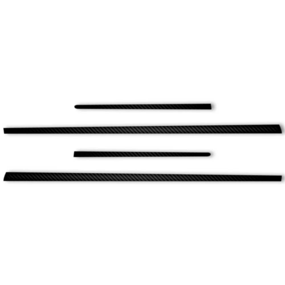 4pc Carbon Fiber 2 1/8" Tapered Accent Trim for 2009-2023 Jaguar XJ L