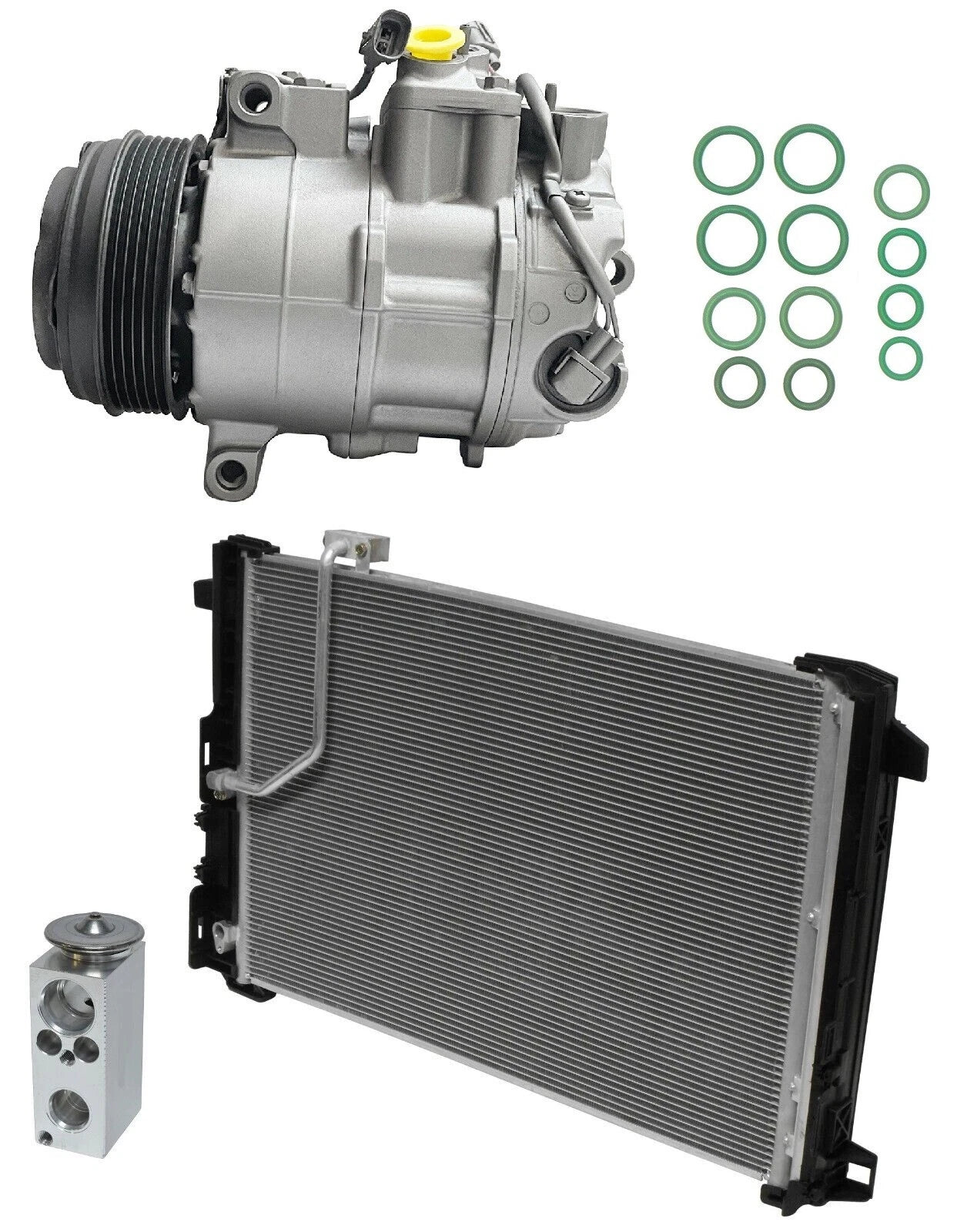 AC Compressor Kit with Condenser for Mercedes E350 3.5L (2016–2016)