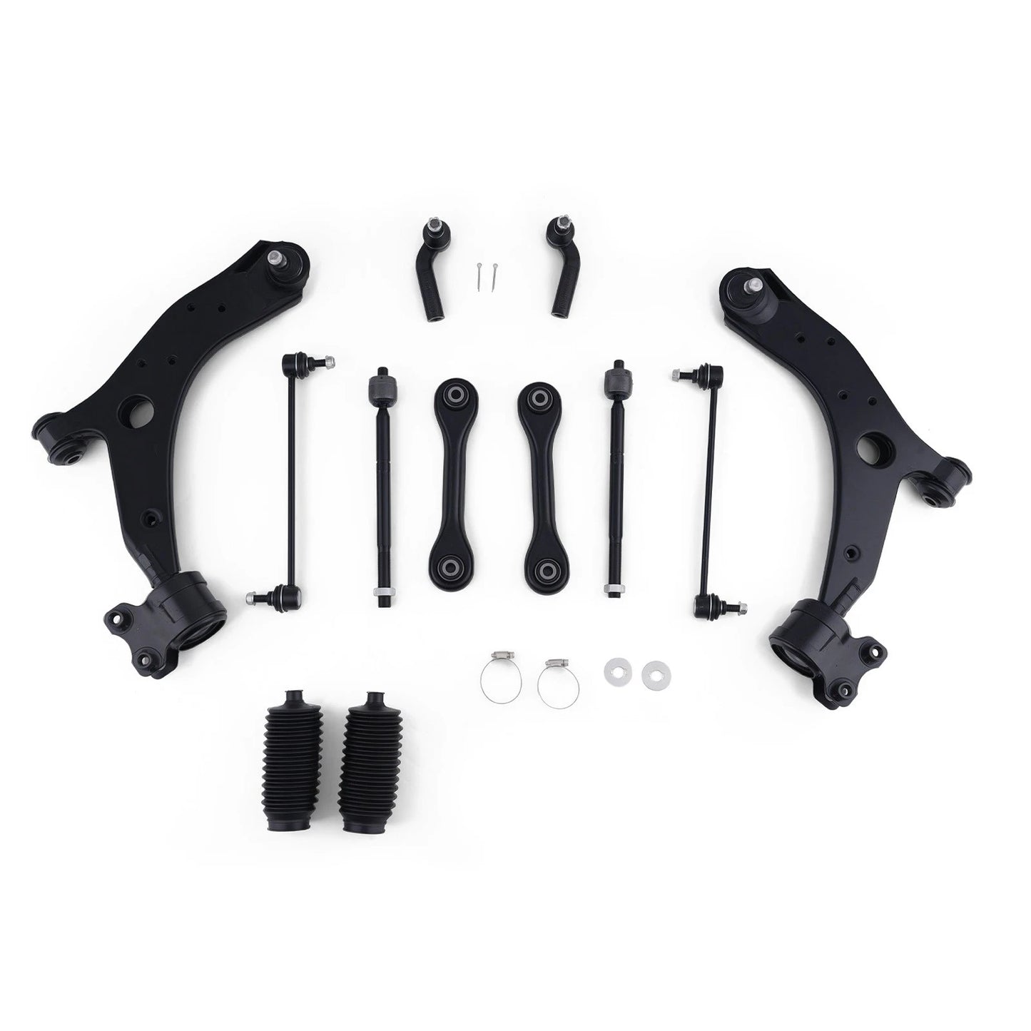 Front Lower Suspension Control Arm Inner/Outer Tie Rod for Mazda 3 (2007–2009)