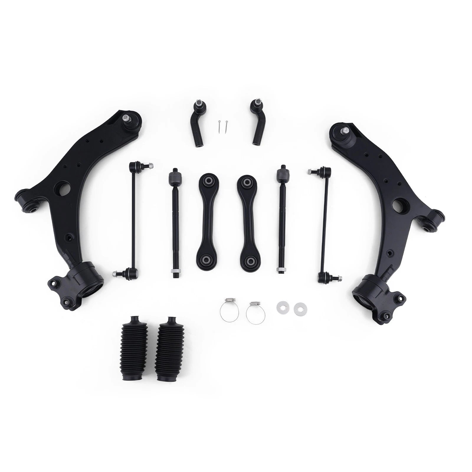 Front Lower Suspension Control Arm Inner/Outer Tie Rod for Mazda 3 (2007–2009)