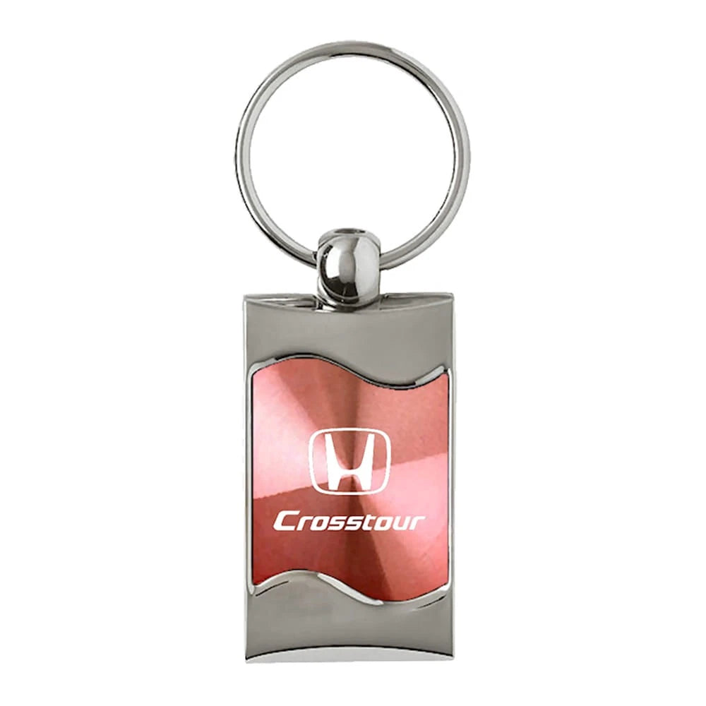 Pink Rectangular Wave Keychain - Officially Licensed for Honda CrossTour
