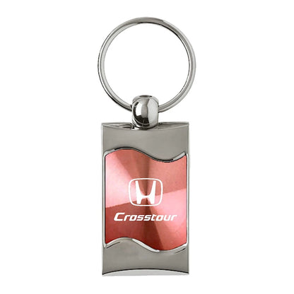 Pink Rectangular Wave Keychain - Officially Licensed for Honda CrossTour