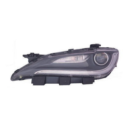 Driver Side Halogen Headlight Assembly w/LED Daytime Running Lamps w/Chrome Trim