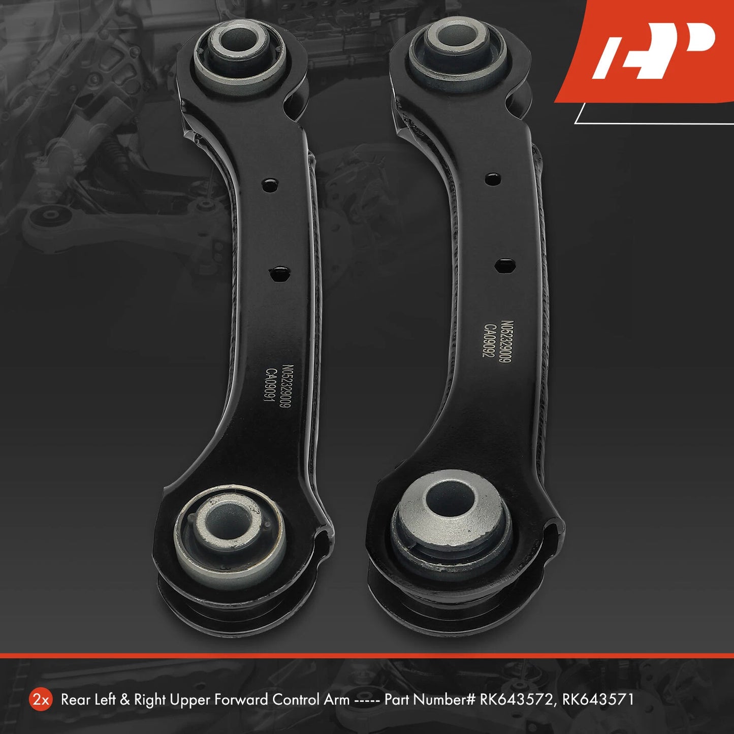 2X Rear Upper Forward Control Arm for Chevrolet Malibu (2016–2019)
