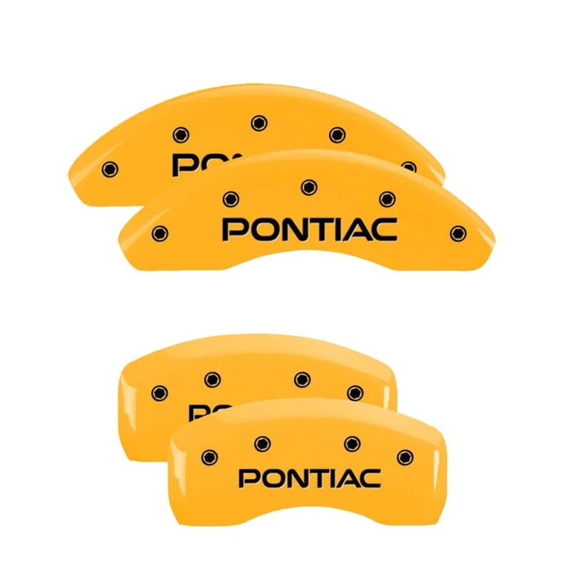 Caliper Covers Set of 4 Yellow for 2000-2005 Pontiac Bonneville (MGP)