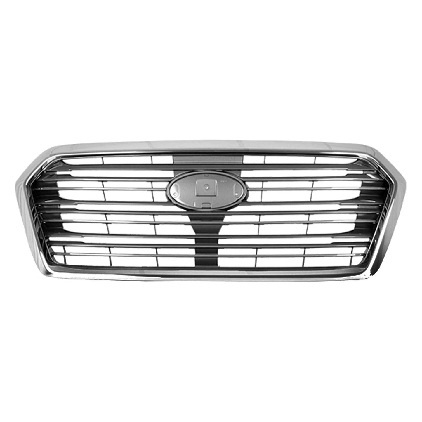 Replacement Gray/Silver Chrome/Painted ABS Plastic Front Grille