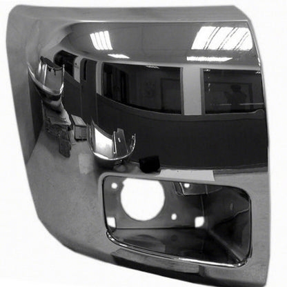 Chrome Passenger Side Front Bumper End Replacement for Chevrolet Silverado (2014–2019)