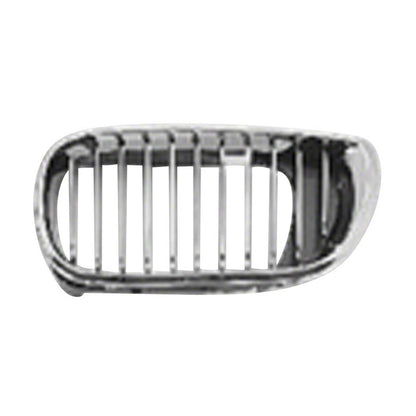 Replacement Chrome Plastic Driver Side Hood-Mounted Grille-See Compatible Chart