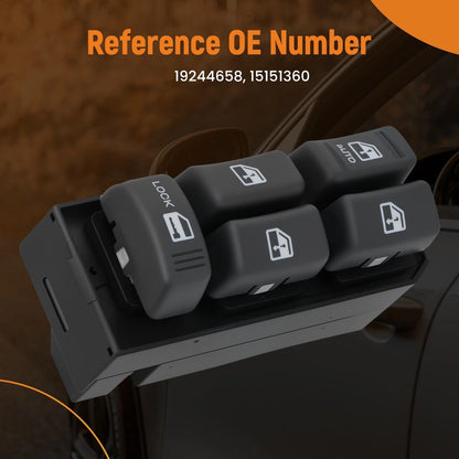 Front Left Master Window Switch for GMC Sierra C1500 (1995–2000)