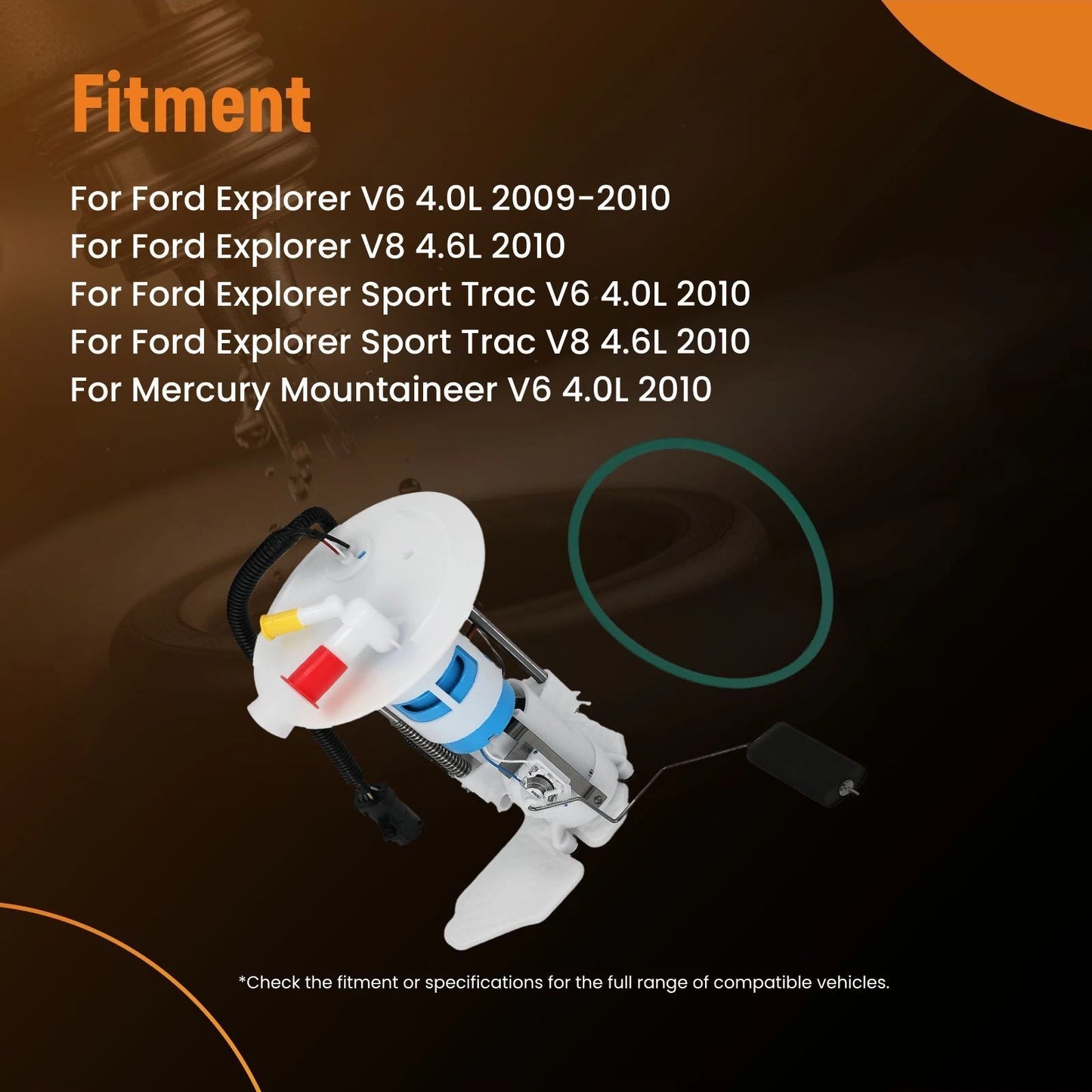 Fuel Pump Assembly with Sending Unit for Ford Explorer (2009–2010)