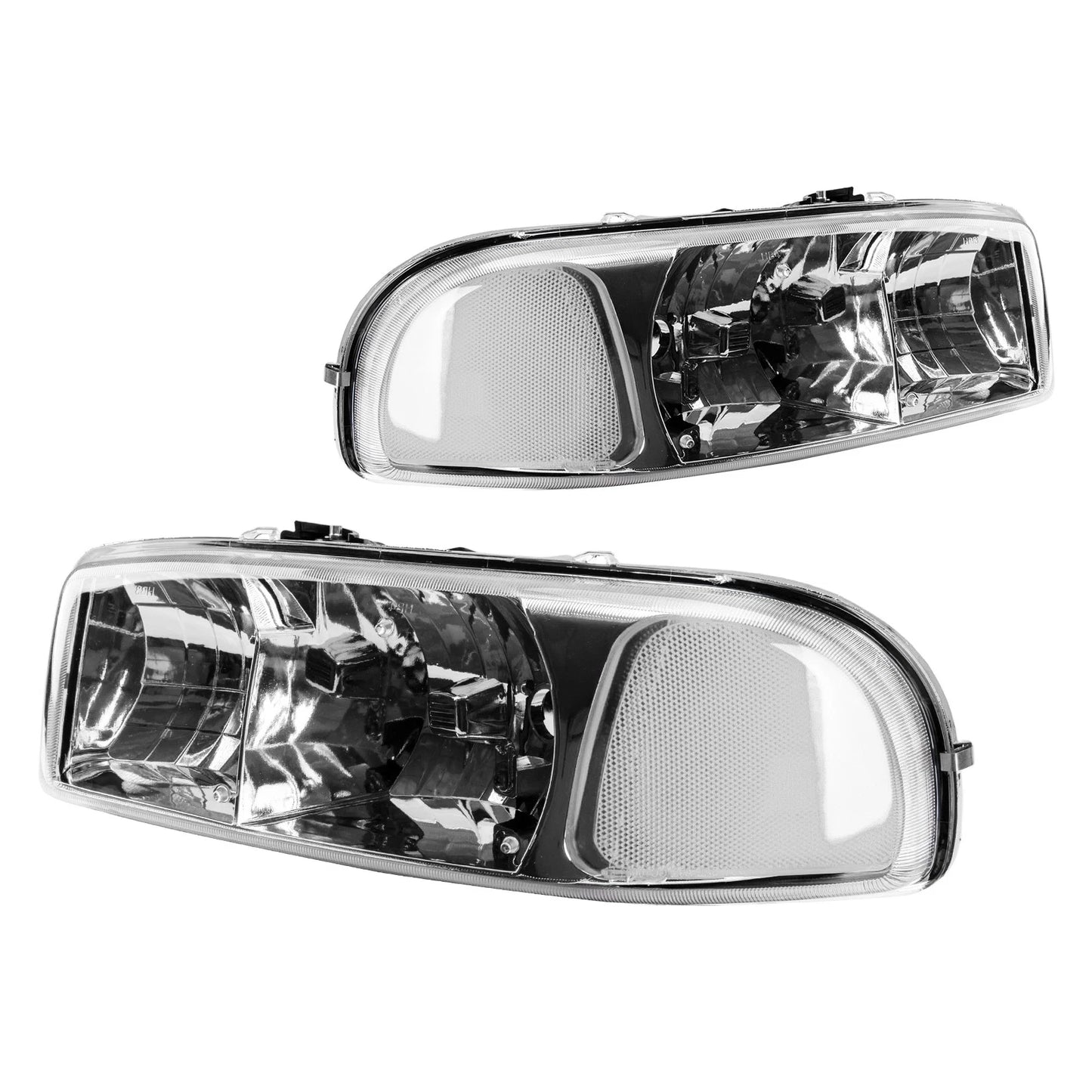 Headlight Assembly for GMC Yukon (2000–2005) Halogen V8 5.3L Chrome