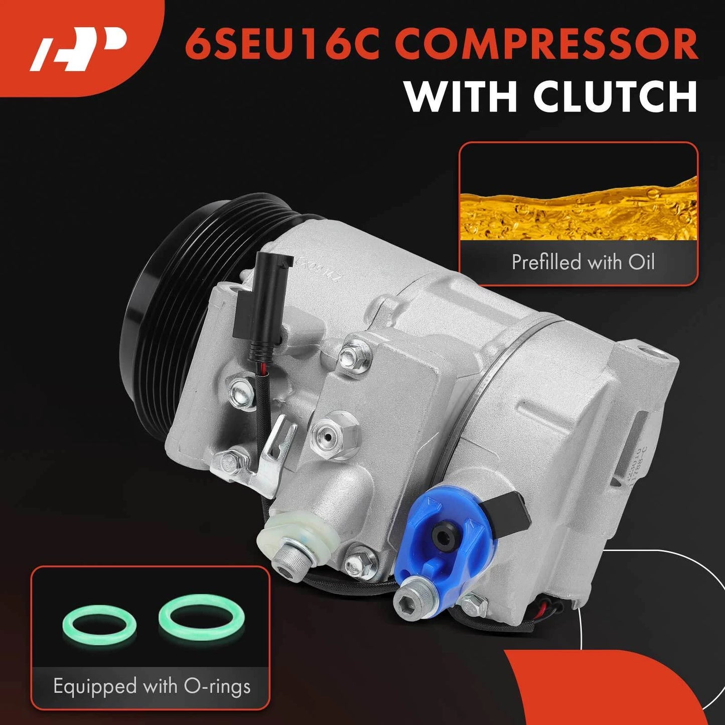 A/C Compressor with Clutch for Mercedes-Benz E550 (2010–2011)