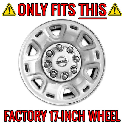 Chrome Wheel Skins Hub Caps Rim Covers 17 Inch for Nissan NV Cargo Van (2004–2019)