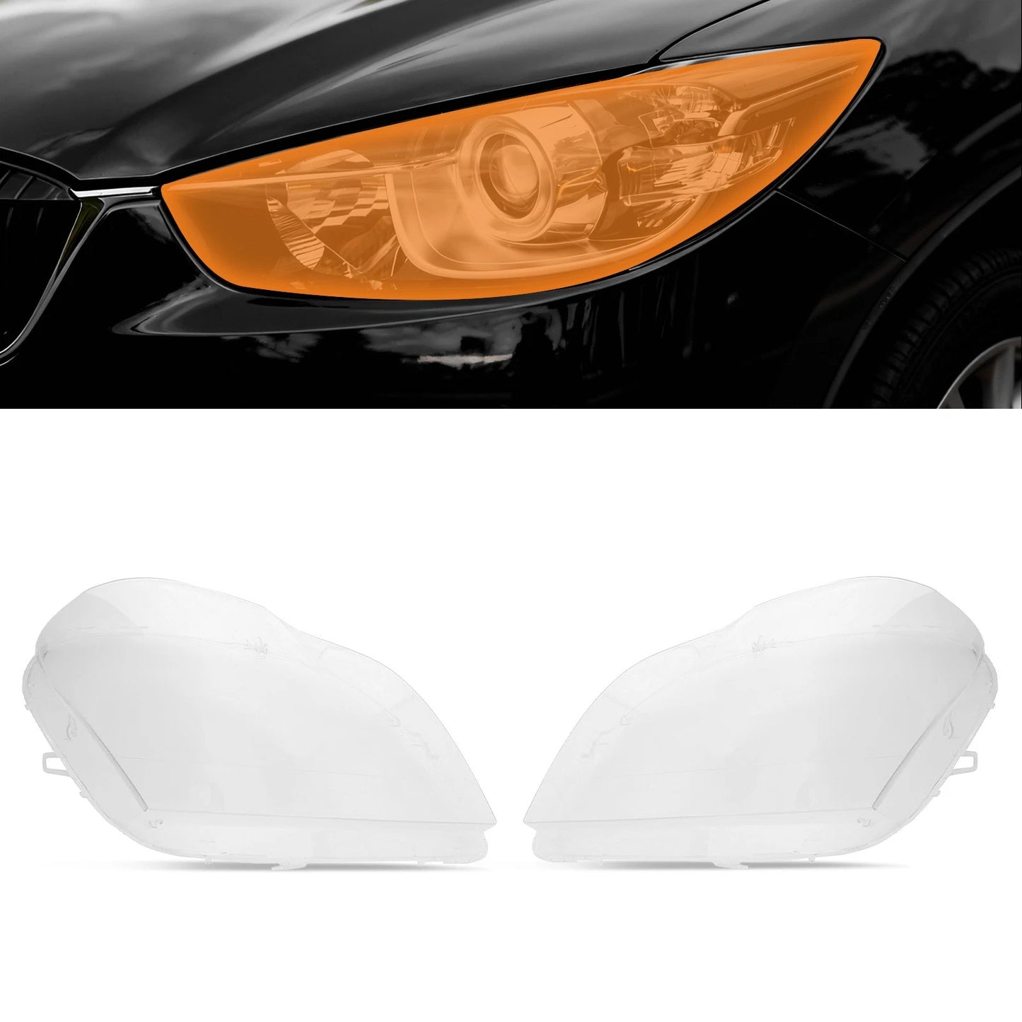 Headlight Lens Cover for Mercedes-Benz GL-Class X164 (2007–2012)