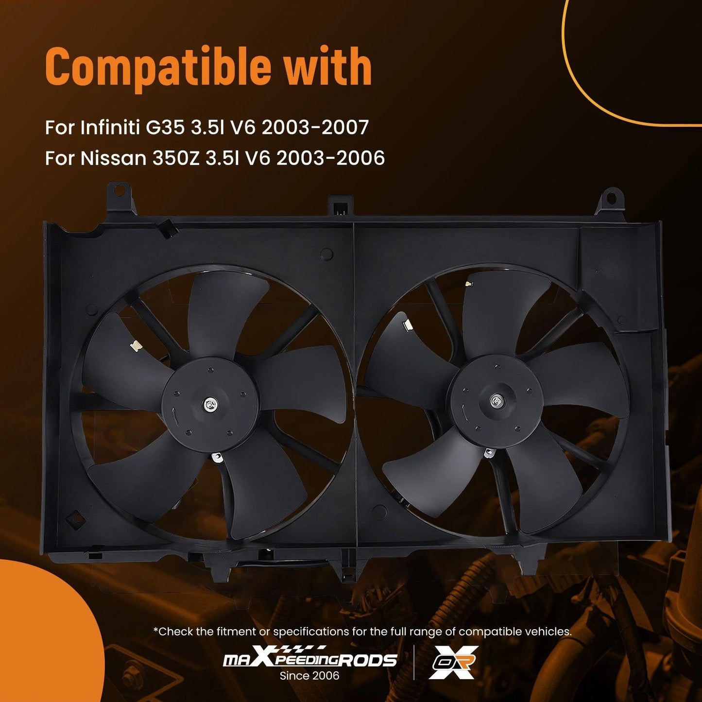 Electric Radiator Cooling Fan for Infiniti G35 (2003–2007)