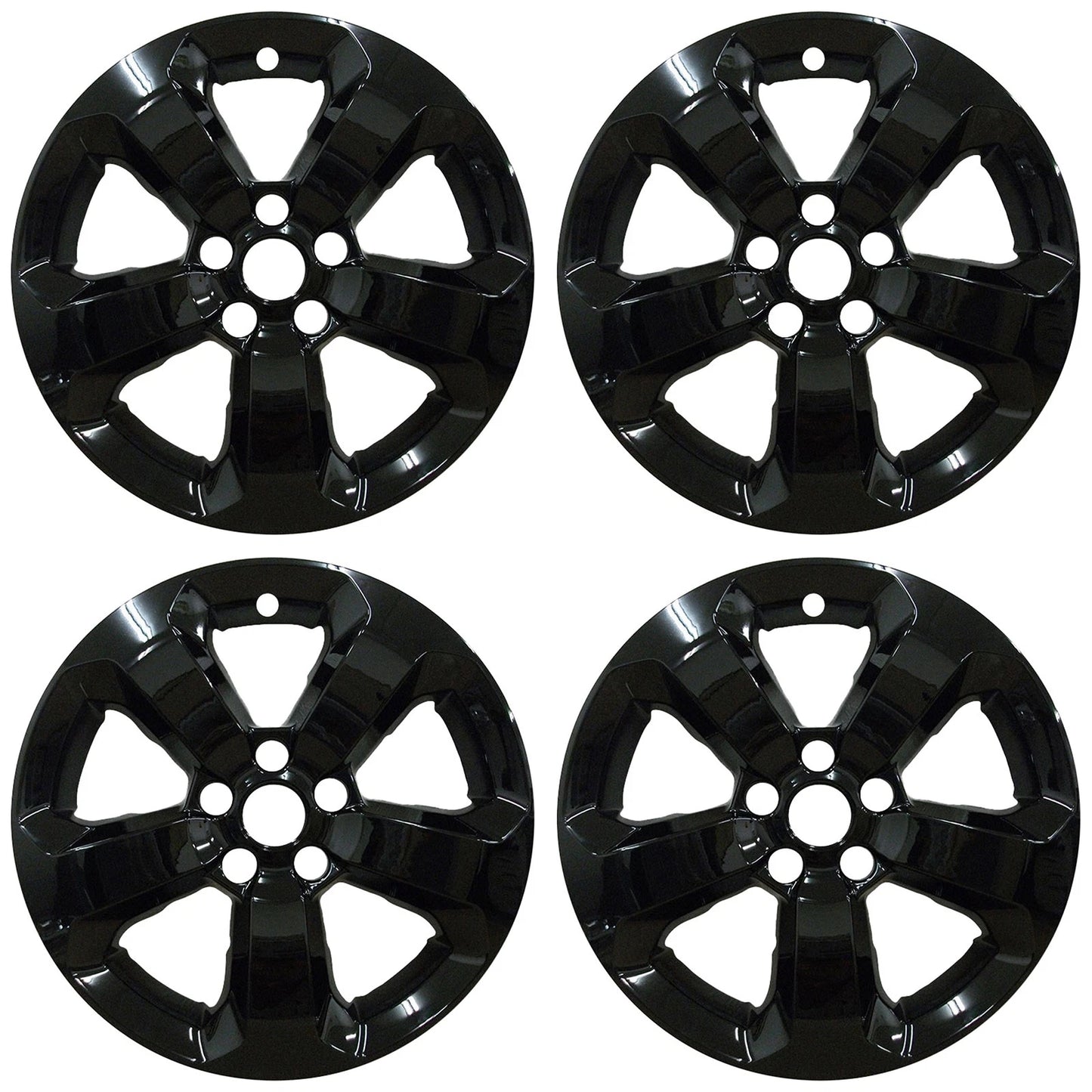 17" Gloss Black Wheel Skins for 2017-2021 Jeep Compass - UQSK0560