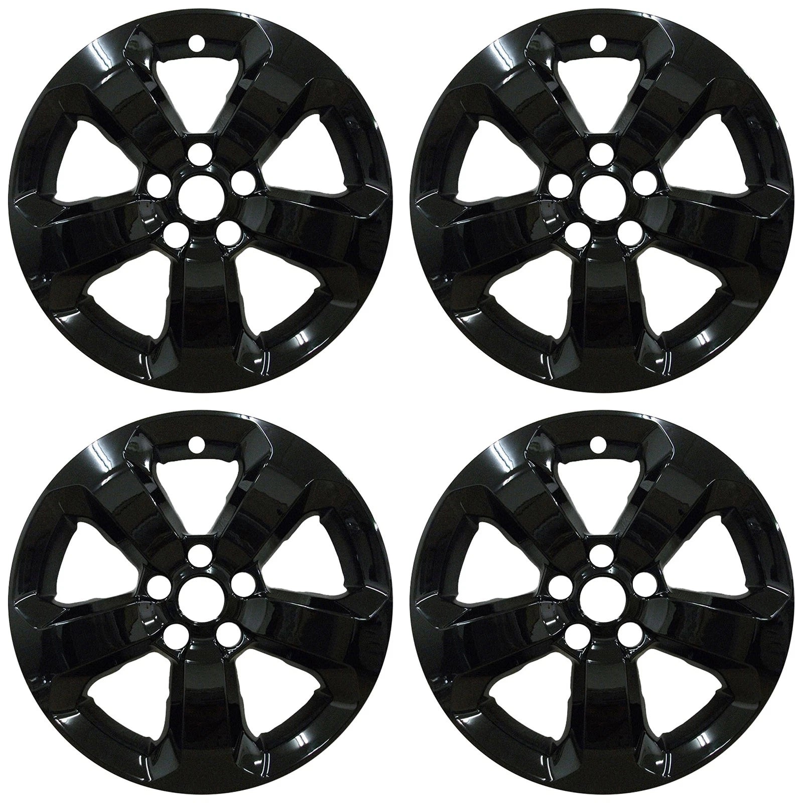 17" Gloss Black Wheel Skins for 2017-2021 Jeep Compass - UQSK0560
