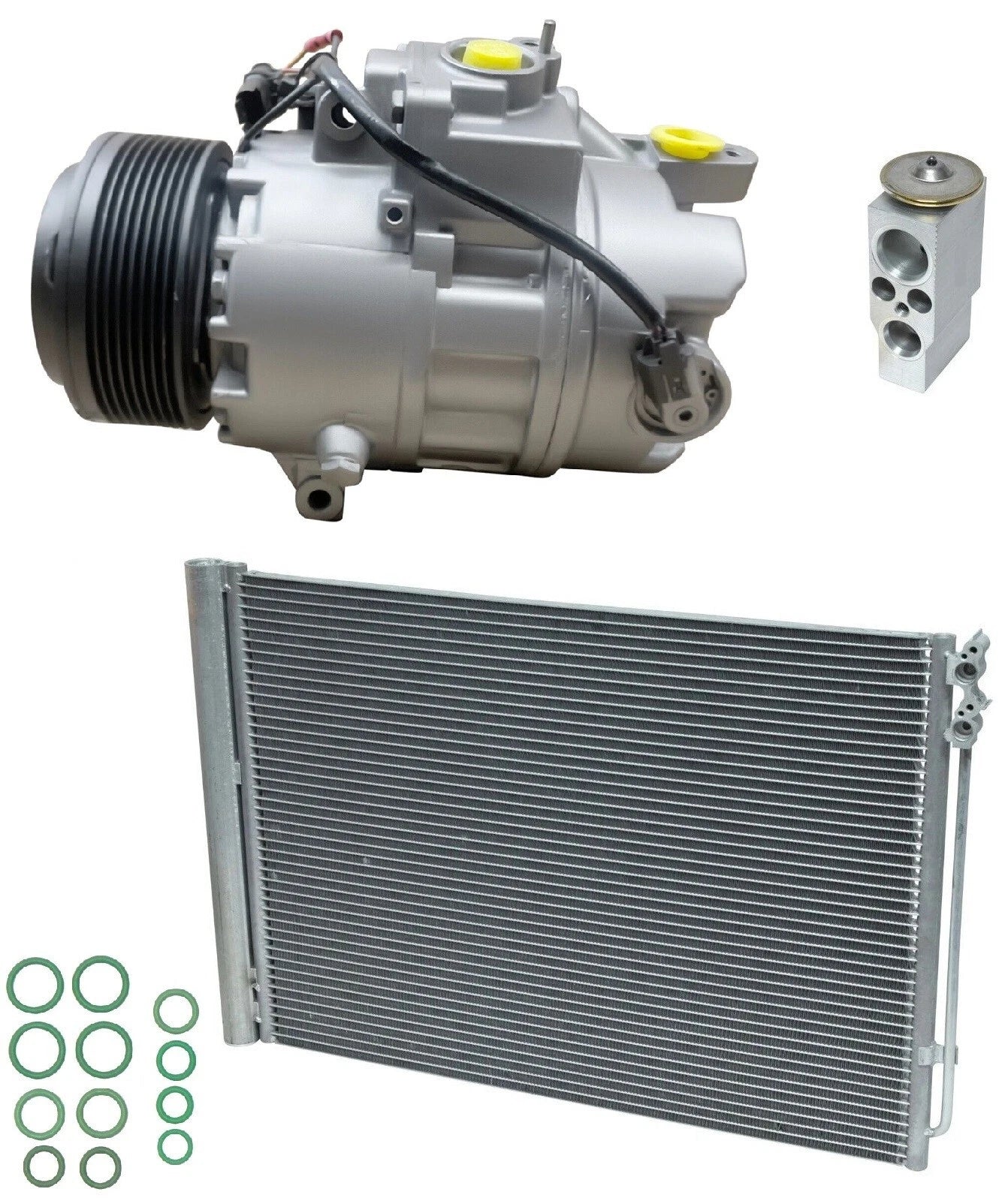 AC Compressor Kit with Condenser for BMW 740i 3.0L (2011–2015)
