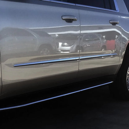 Chrome Body Side Moldings - Fits: 2014-2016 GMC Sierra Crew/Double Cab (4pc Kit)