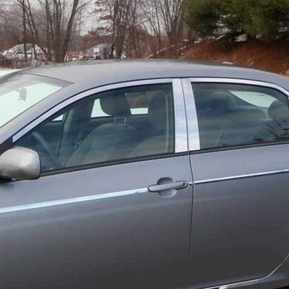 Luxury FX Chrome Window Package with Posts for Toyota Corolla (2009–2013)