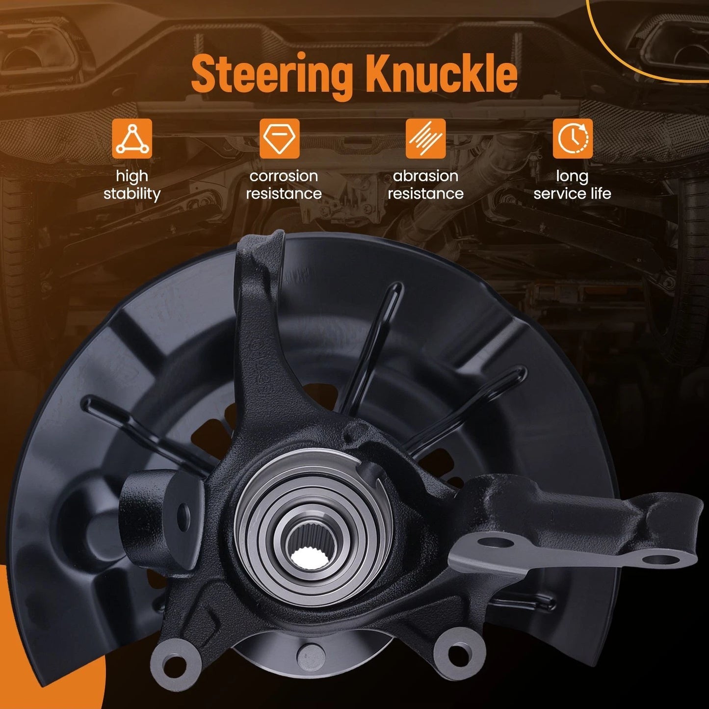 Front Steering Knuckle with Wheel Hub Bearing for Toyota Camry SE (2012–2017)