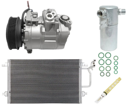 AC Compressor Kit with Condenser for Audi A8 Quattro 4.2L (2002–2003)