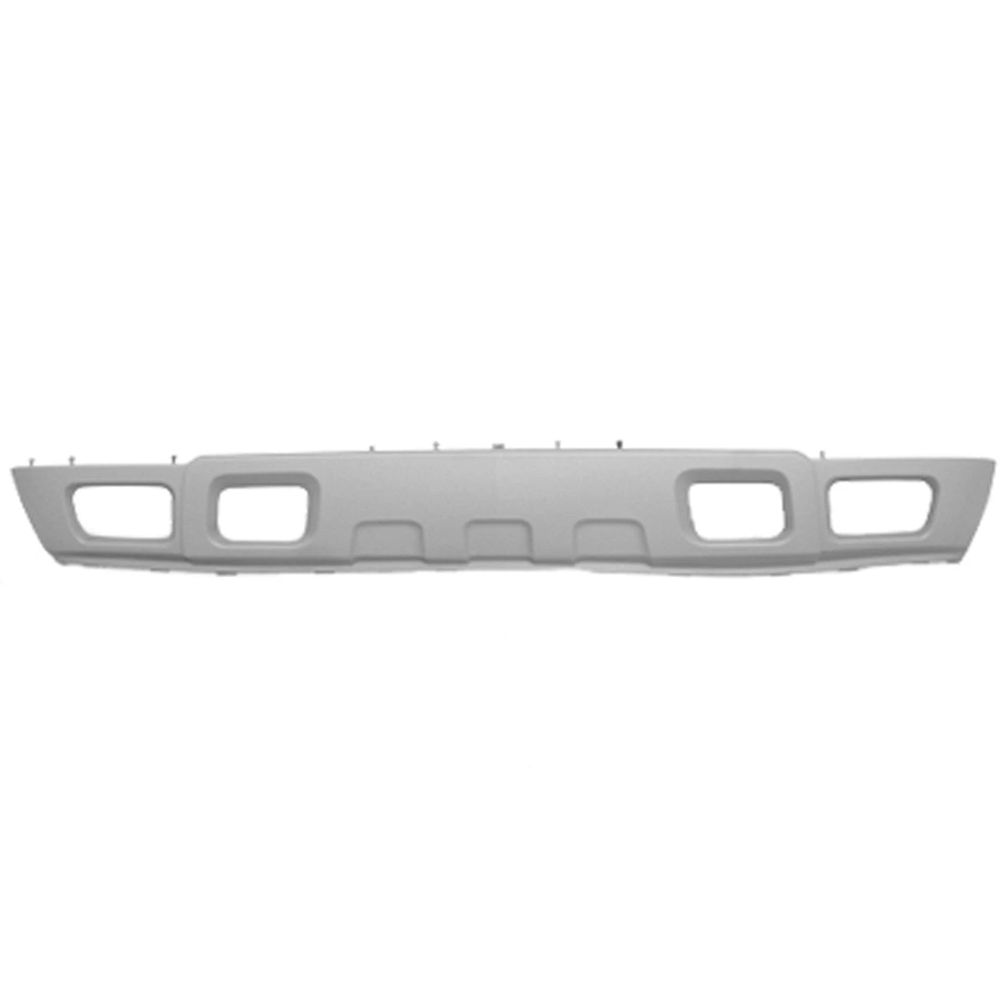 Replacement Gray Front Air Deflector w/Fog Light Holes w/Tow Hook Holes