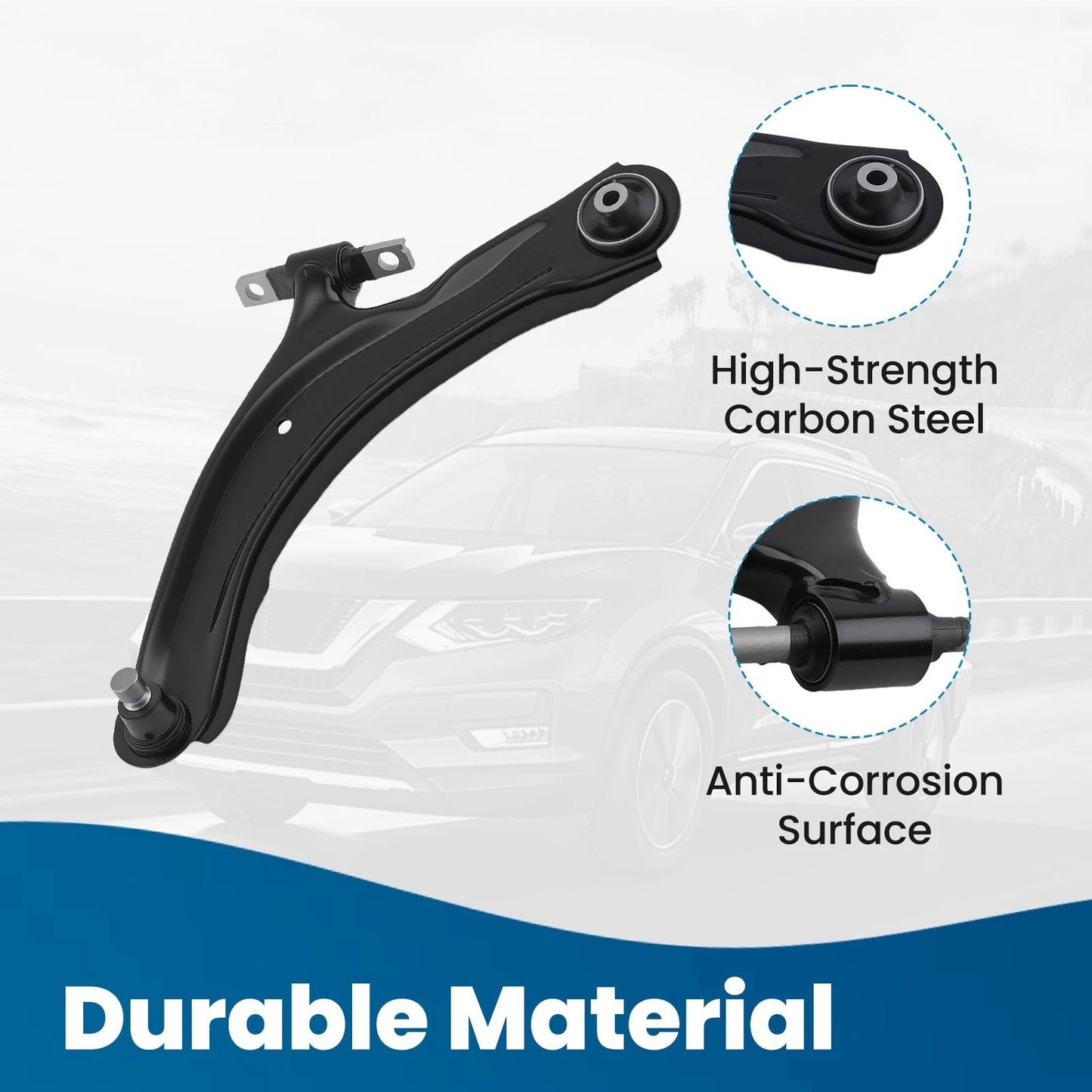 Front Lower Control Arm with Ball Joint for 2008-2013 Nissan Rogue (14-15 Select)