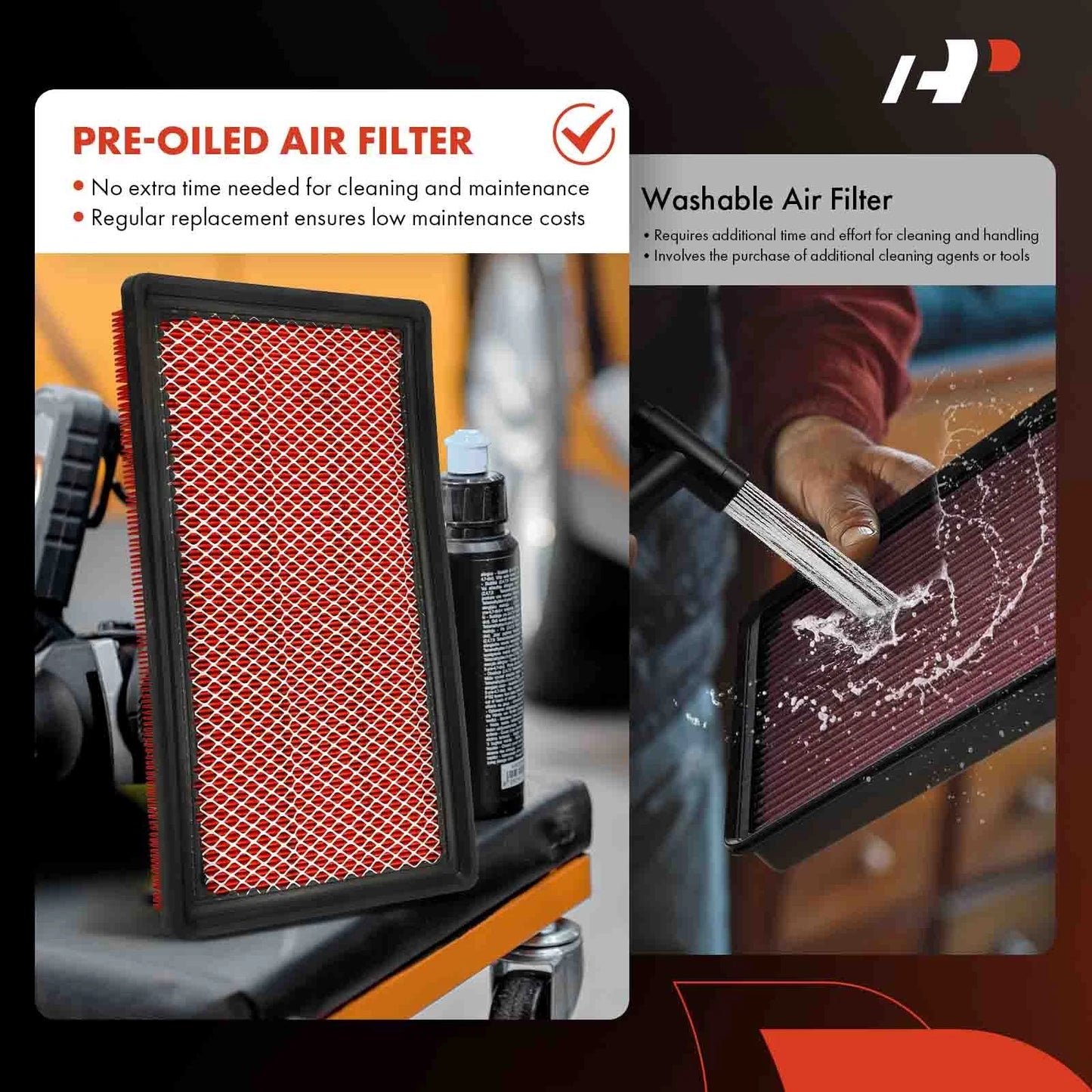 2X Performance Engine Air Filter for Chevy Malibu (1997–2005)