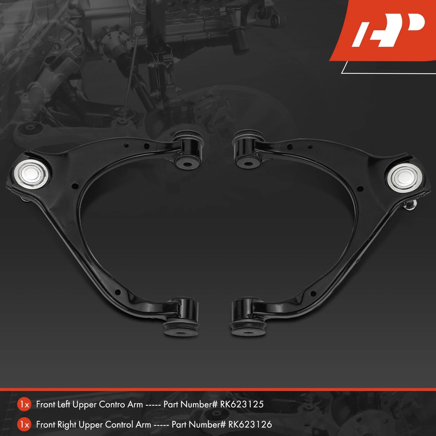 2X Front Upper Control Arm with Ball Joint for Chevy GMC Silverado Sierra (2014–2023)