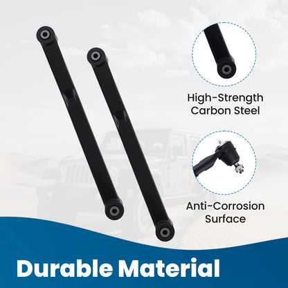 Front Suspension Control Arms & Tie Rods Kit for Jeep Wrangler (2007–2017)