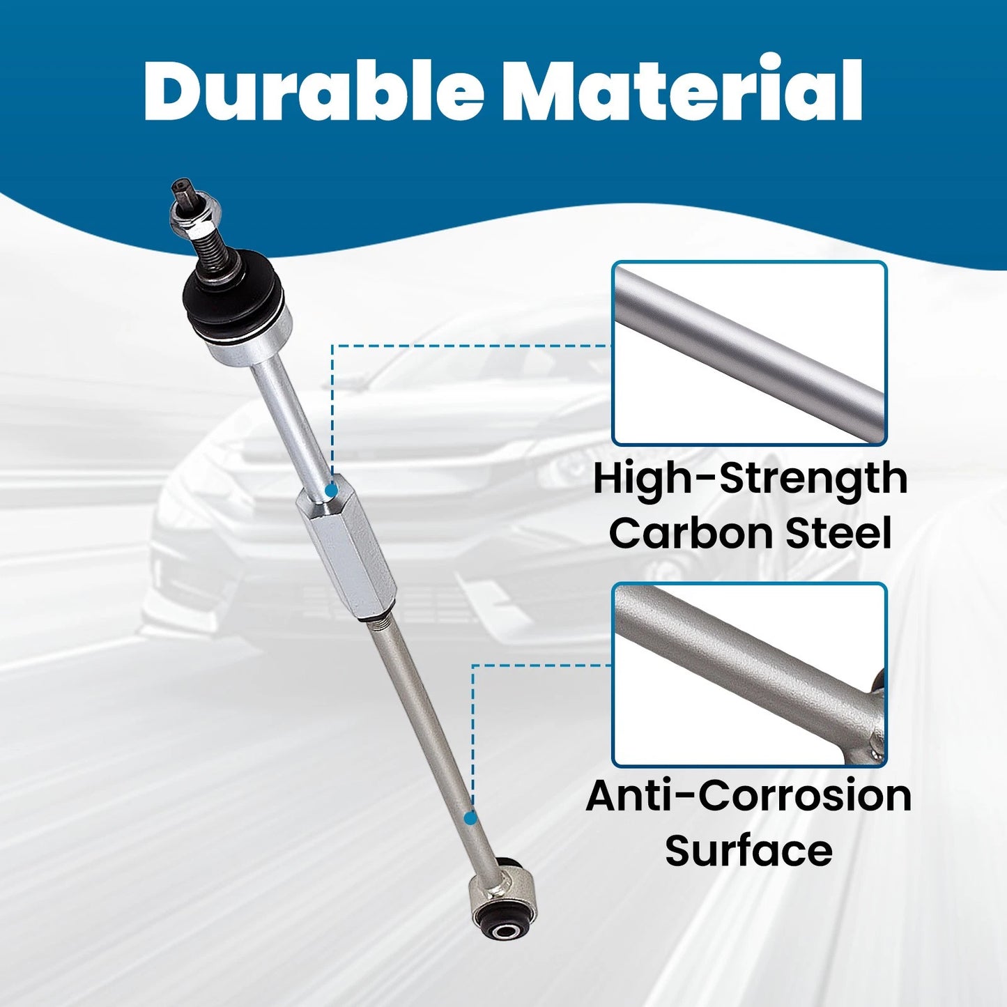 2PCS Rear Tie Rod Set for Jaguar F-Type S-Type XF XFR XJ8 (2009–2019)