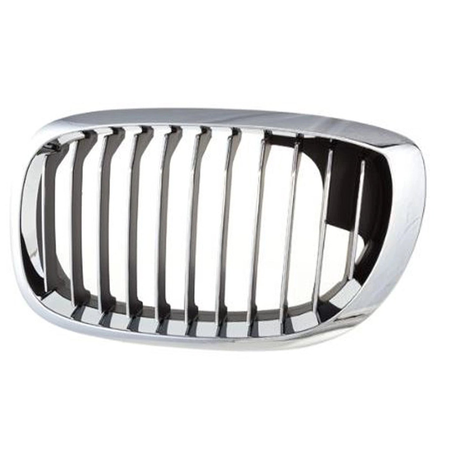 Driver Side Grille Replacement Black Chrome Plastic for Jeep Wrangler (2018–2024)