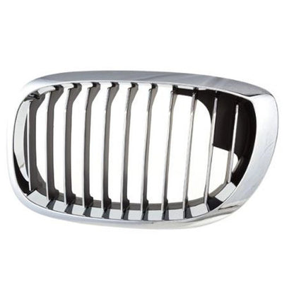 Driver Side Grille Replacement Black Chrome Plastic for Jeep Wrangler (2018–2024)
