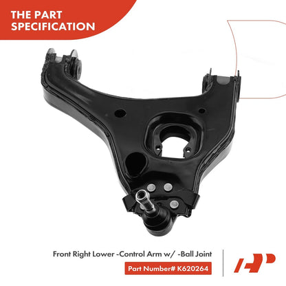 8x Front Lower Control Arm Ball Joint Tie Rod for Chevy Silverado 1500 (2007–2018)