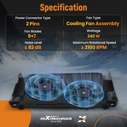 Electric Engine Cooling Fan for Toyota RAV4 2.5L Hybrid (2019–2019)