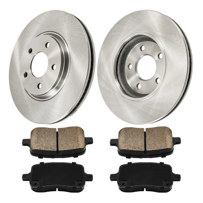 Front Vented Brake Rotor and Pads Kit for Pontiac G6 (2005–2010)