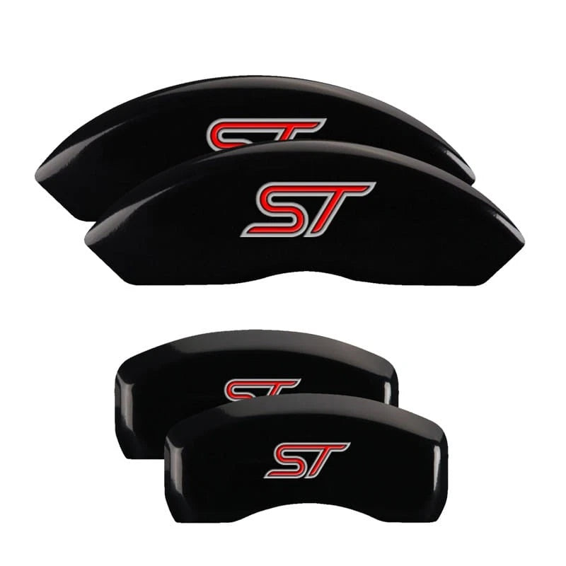 Caliper Covers Set of 4 Black ST w/o Bolts for 2019-2020 Ford Edge